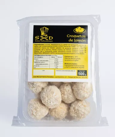 Paquete de croquetas de jamón.