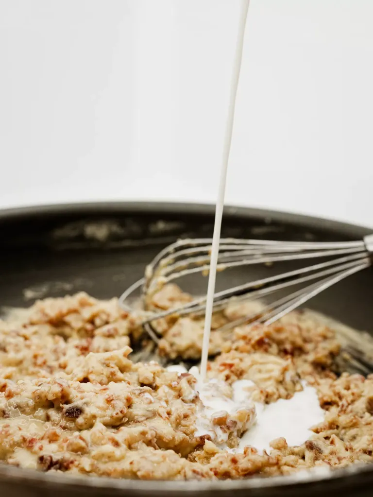 Proceso de preparación de croqueta.
