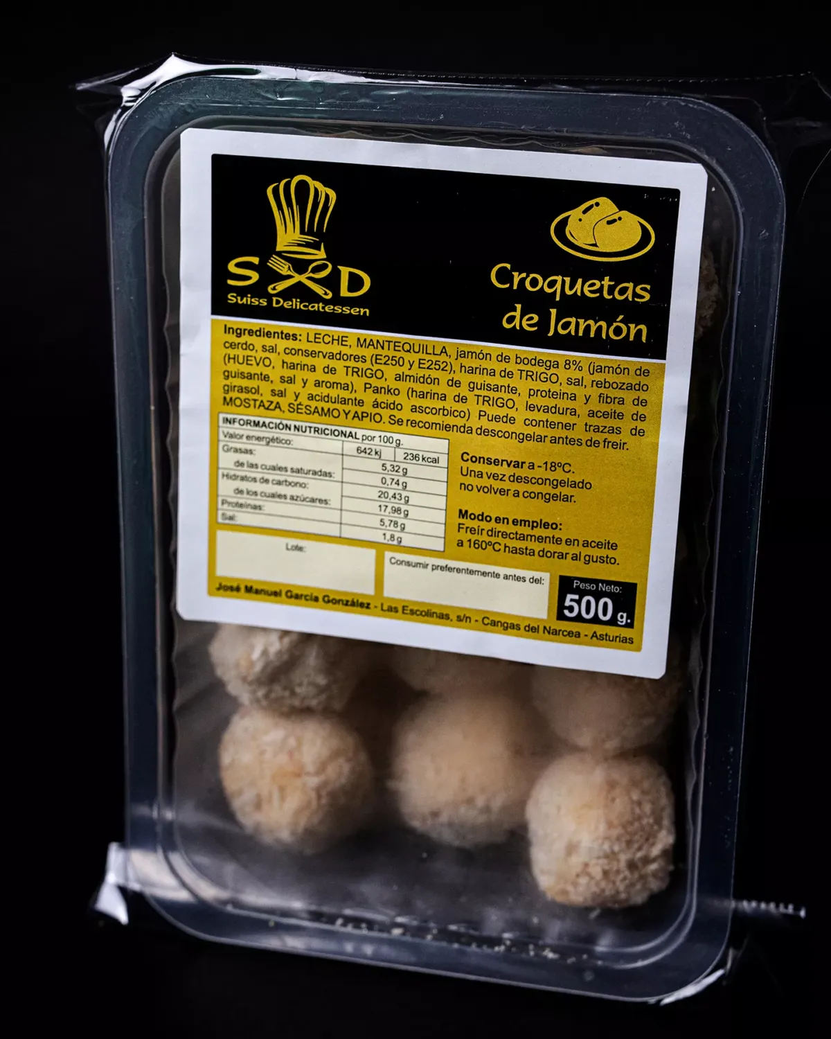Croquetas envasadas